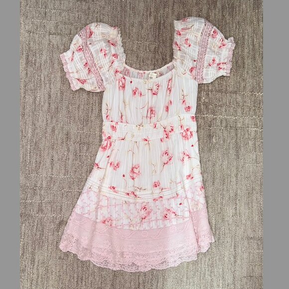 Small LoveShackFancy Lilium Cotton Floral Mini Dress - Picture 1 of 3